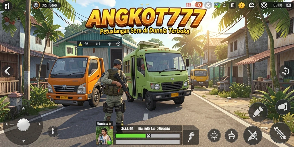 Menampilkan gameplay seru dalam dunia terbuka ANGKOT777