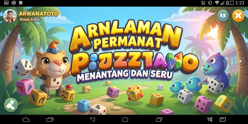 Tampilan gameplay seru dari ARWANATOTO menunjukkan pengalaman puzzle yang mendebarkan.