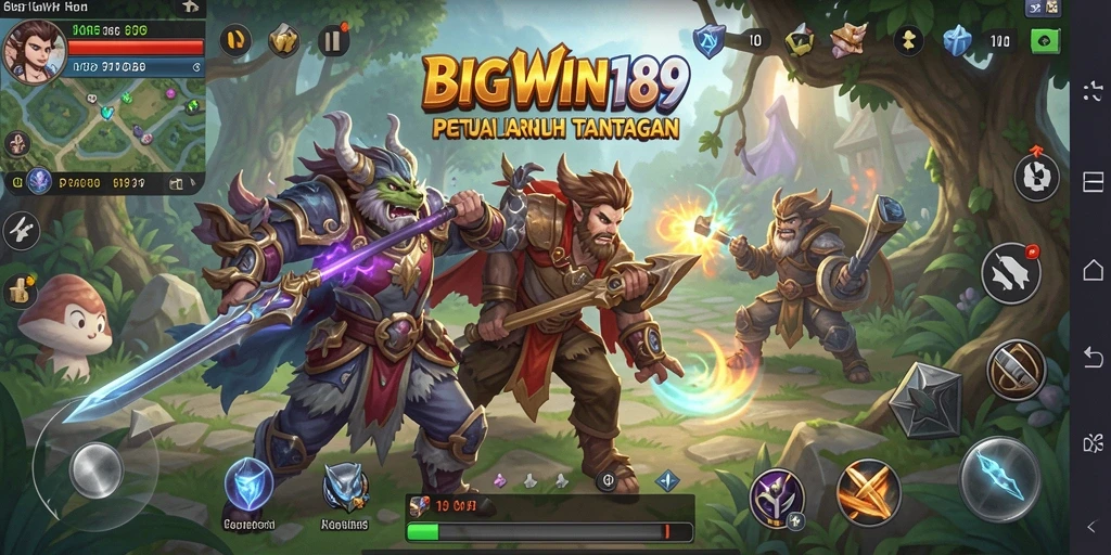 Tampilan gameplay RPG yang mendebarkan dan penuh aksi.