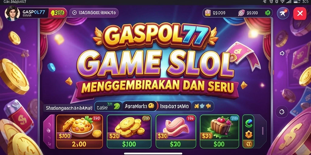 Screenshot gameplay GASPOL77 yang menunjukkan keseruan slot.