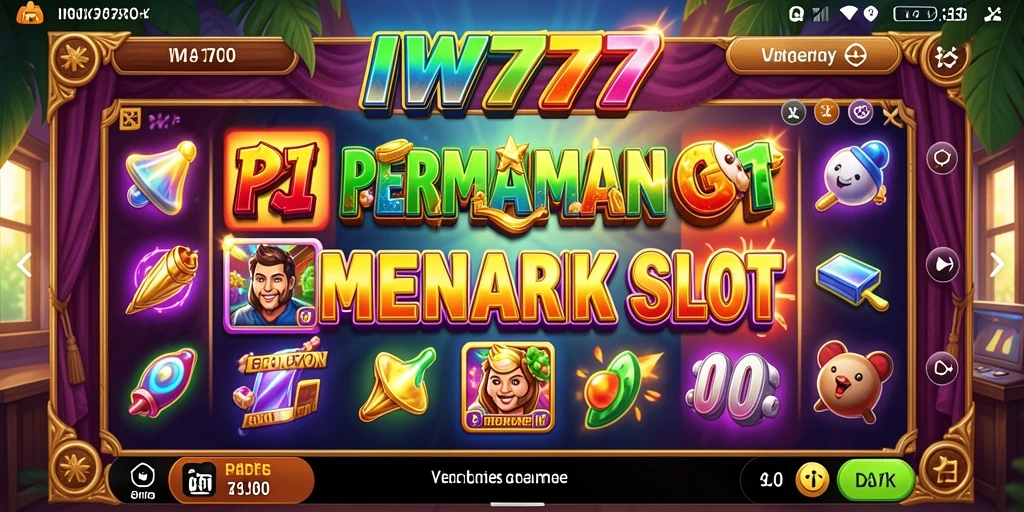 Tampilan menarik dari gameplay Slot IW777 yang memukau.