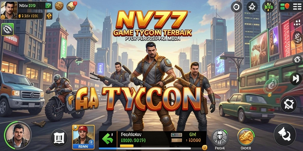 Tangkapan layar utama NV77 menampilkan gameplay yang realistis dan menarik.
